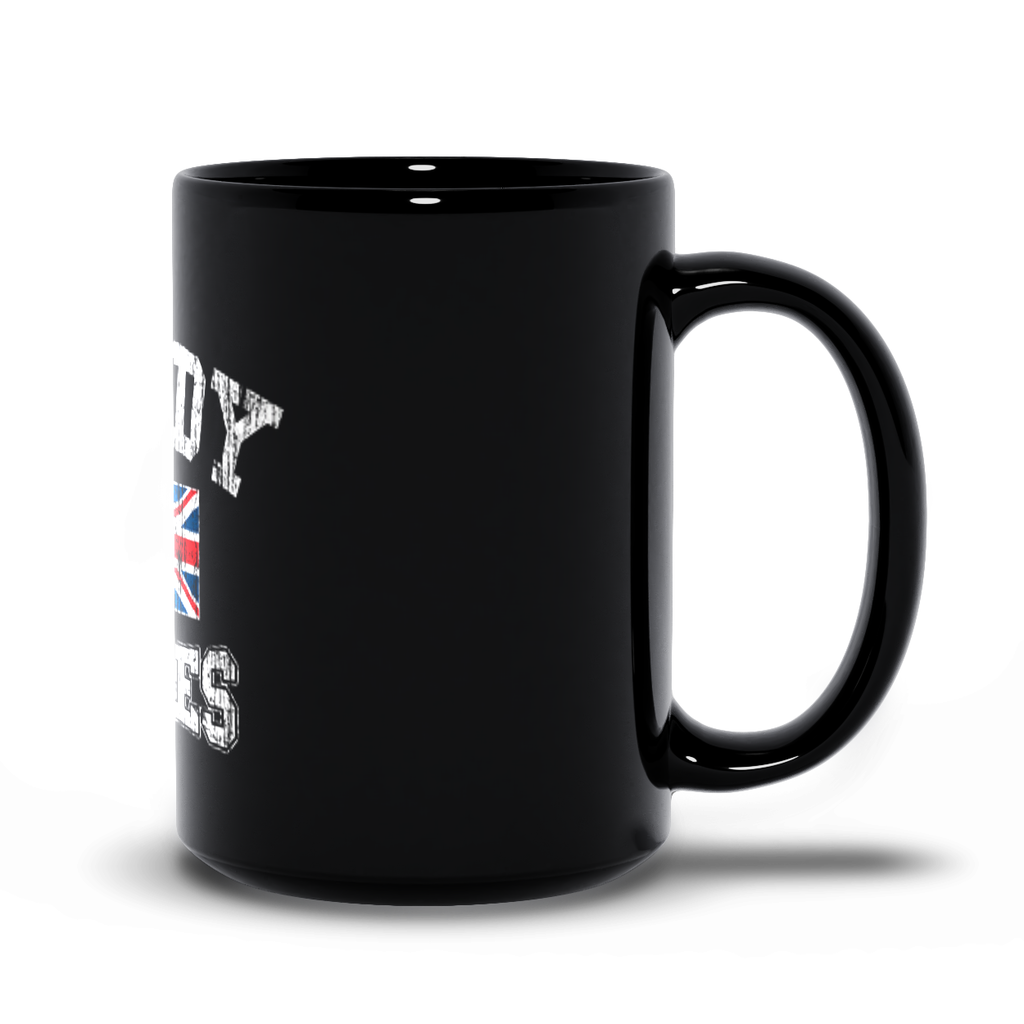 Union Jack Logo Black Mug